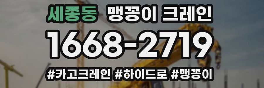 세종동 맹꽁이 크레인