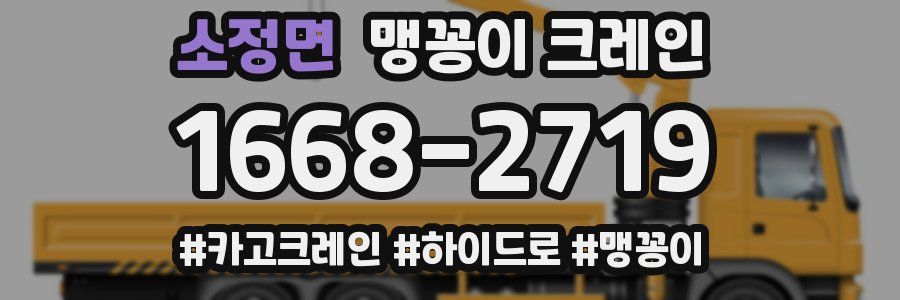 소정면 맹꽁이 크레인