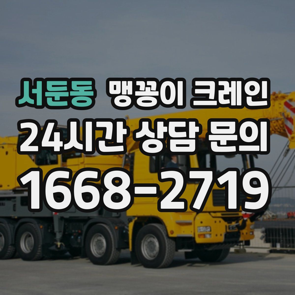서둔동 맹꽁이 크레인