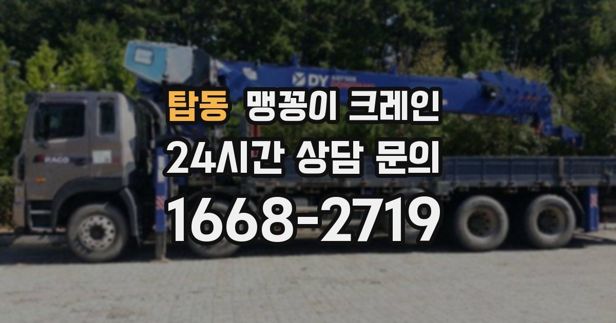 탑동 맹꽁이 크레인