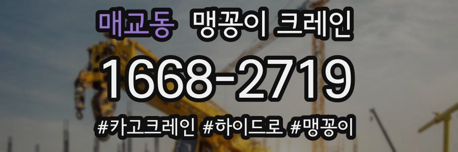 매교동 맹꽁이 크레인