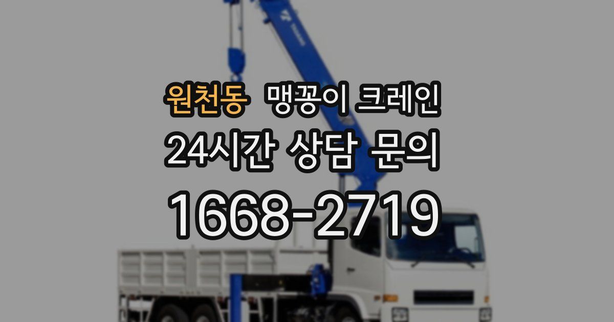 원천동 맹꽁이 크레인