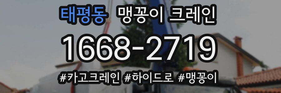 태평동 맹꽁이 크레인