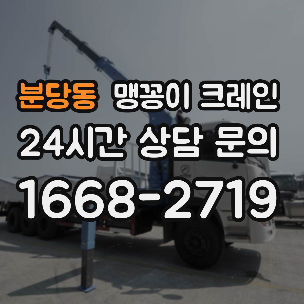 분당동 맹꽁이 크레인