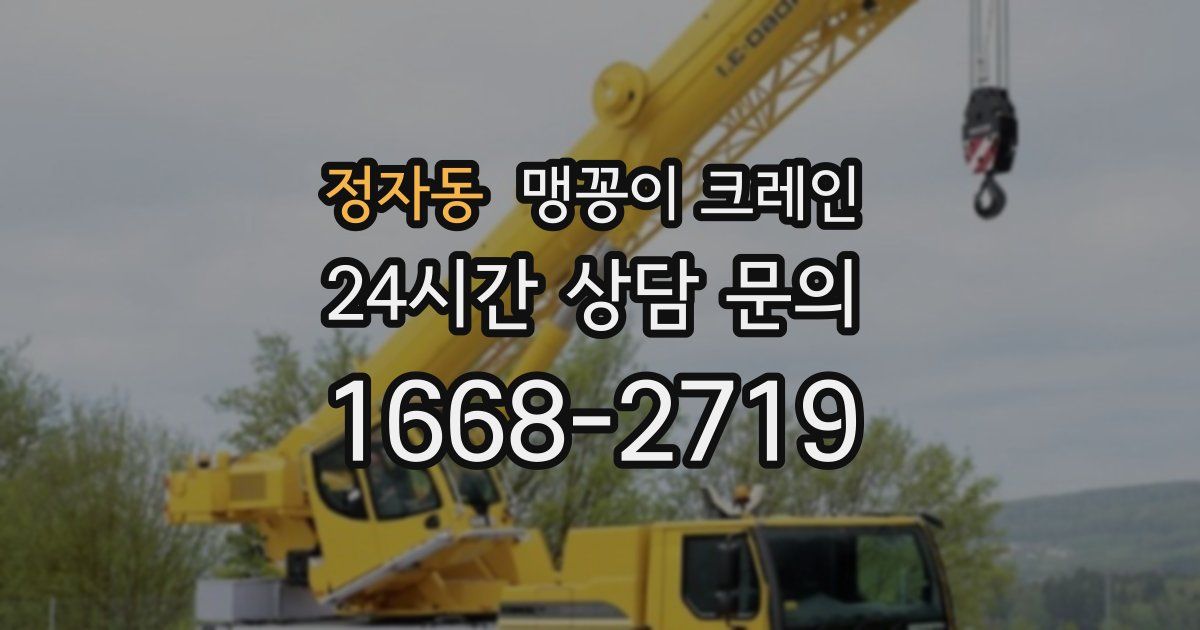 정자동 맹꽁이 크레인