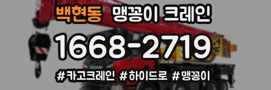 백현동 맹꽁이 크레인