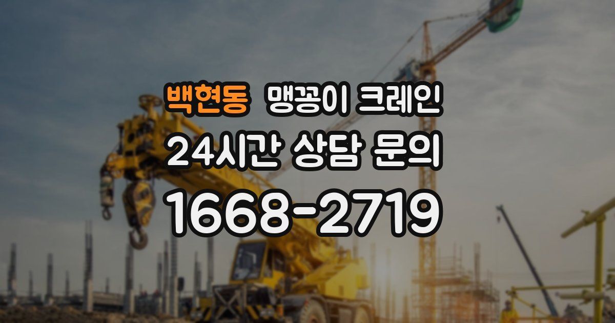 백현동 맹꽁이 크레인