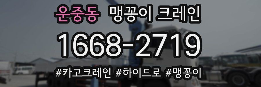 운중동 맹꽁이 크레인