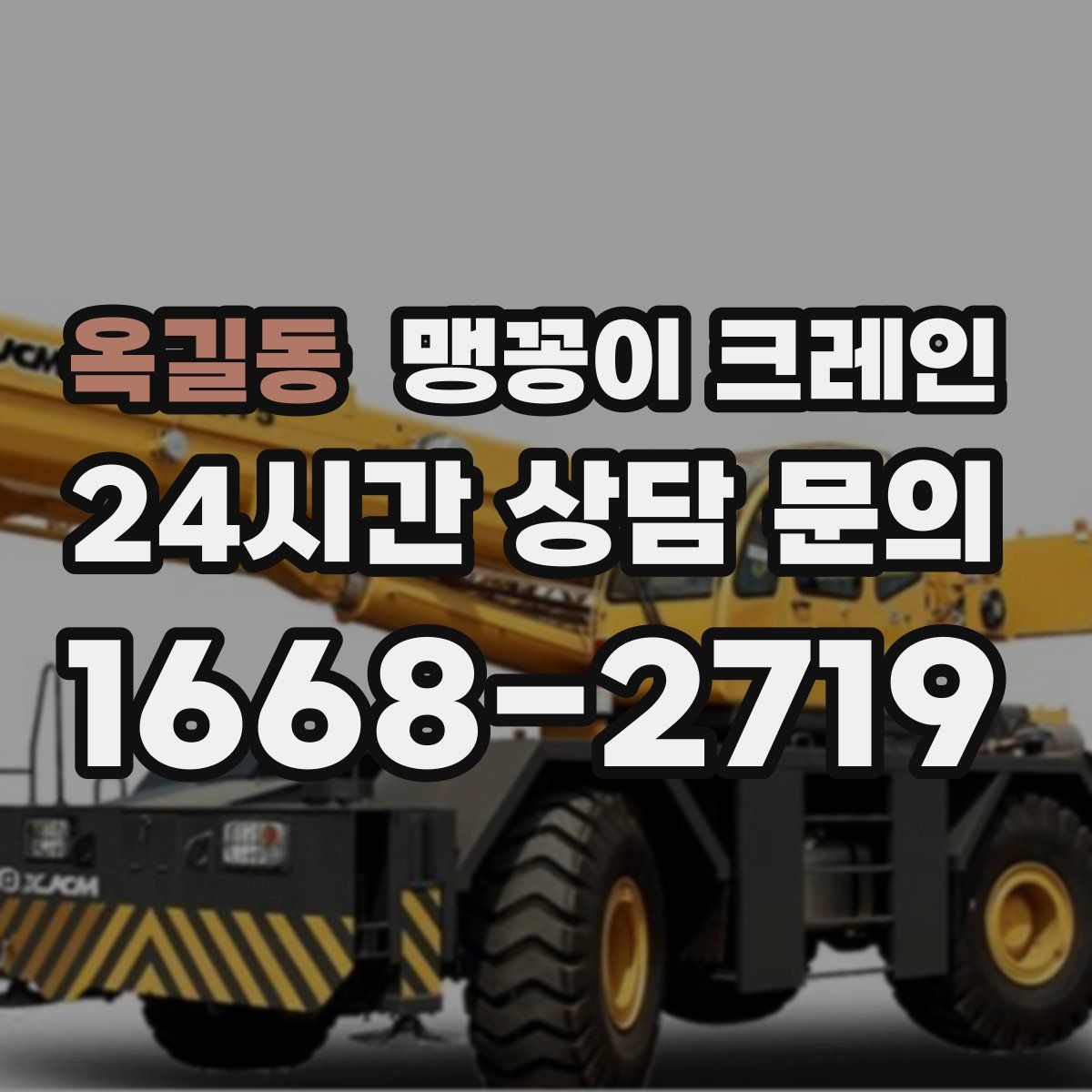 옥길동 맹꽁이 크레인