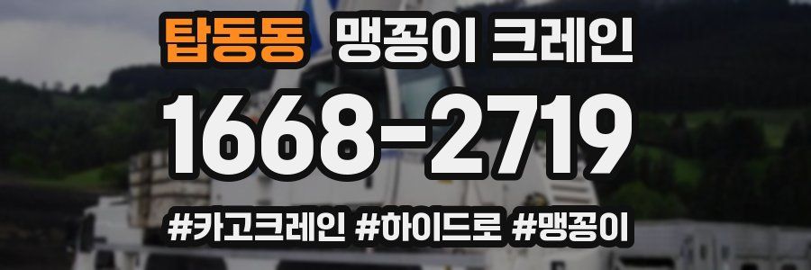 탑동동 맹꽁이 크레인