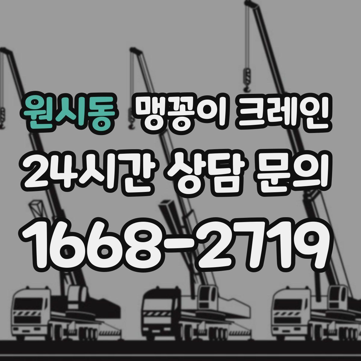 원시동 맹꽁이 크레인 의료장비 이동 작업 전 준비 체크