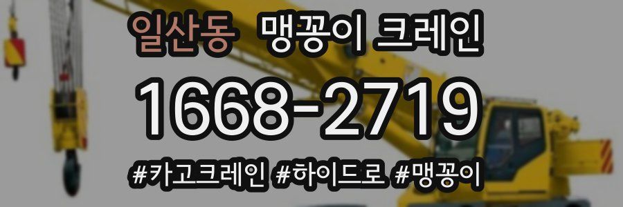 일산동 맹꽁이 크레인