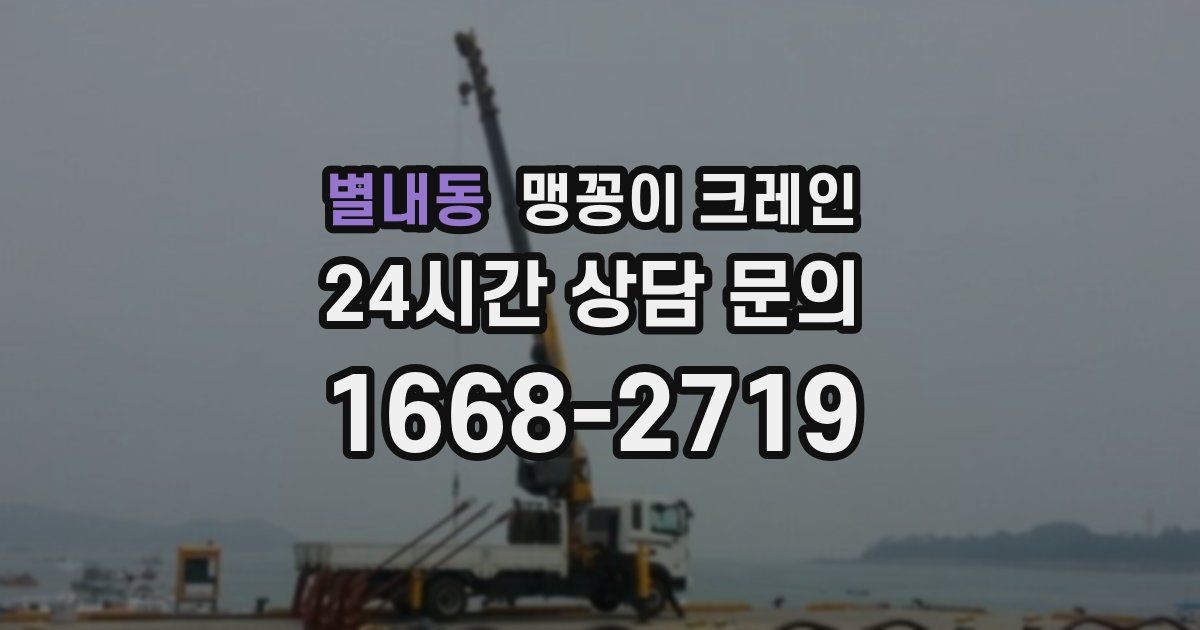 별내동 맹꽁이 크레인