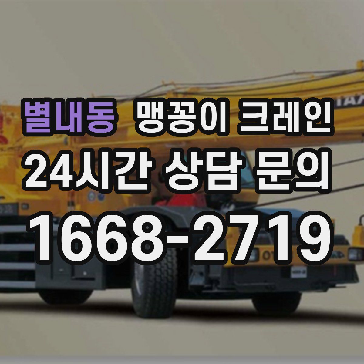 별내동 맹꽁이 크레인