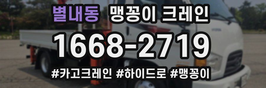 별내동 맹꽁이 크레인