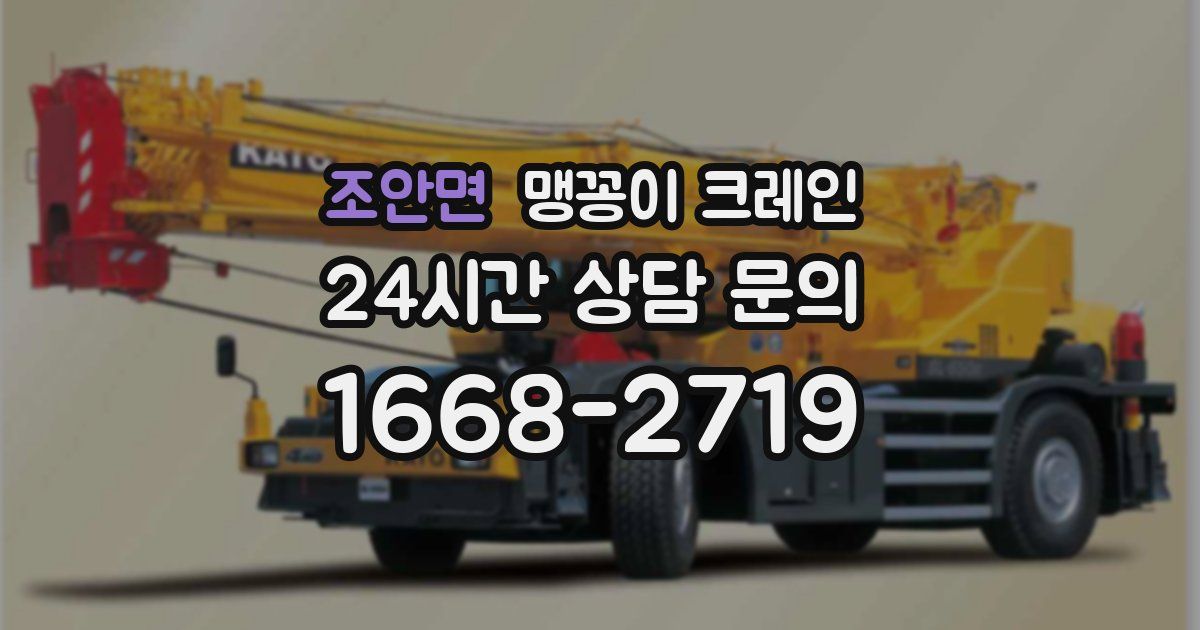 조안면 맹꽁이 크레인