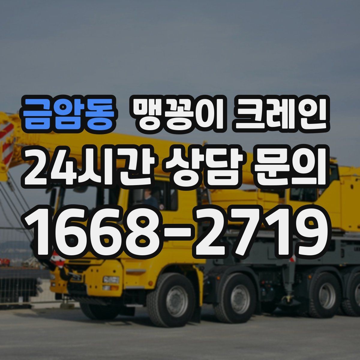 금암동 맹꽁이 크레인 작업 중 손짓 신호를 맞추는 이유