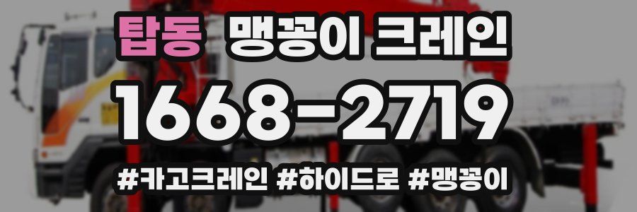 탑동 맹꽁이 크레인