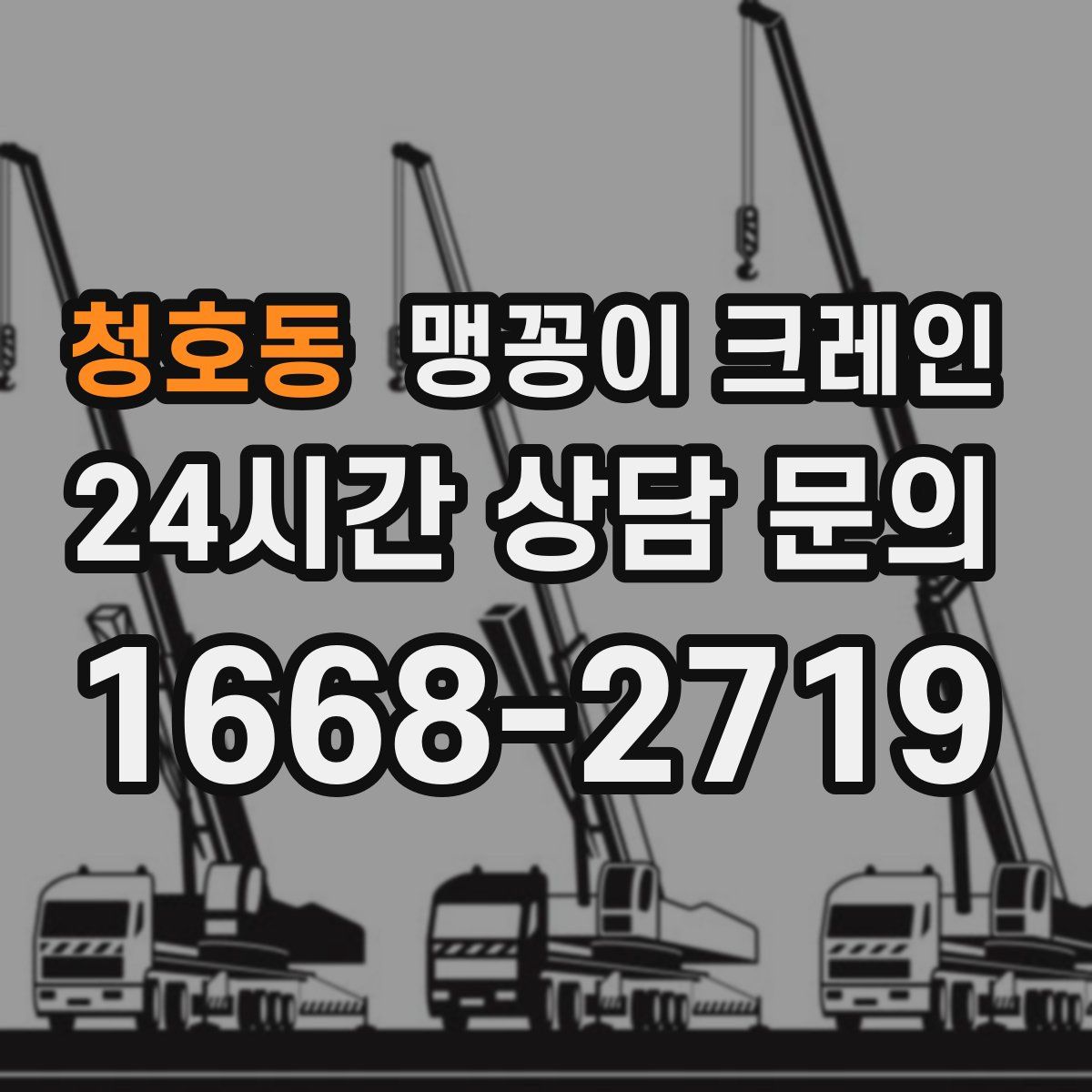 청호동 맹꽁이 크레인