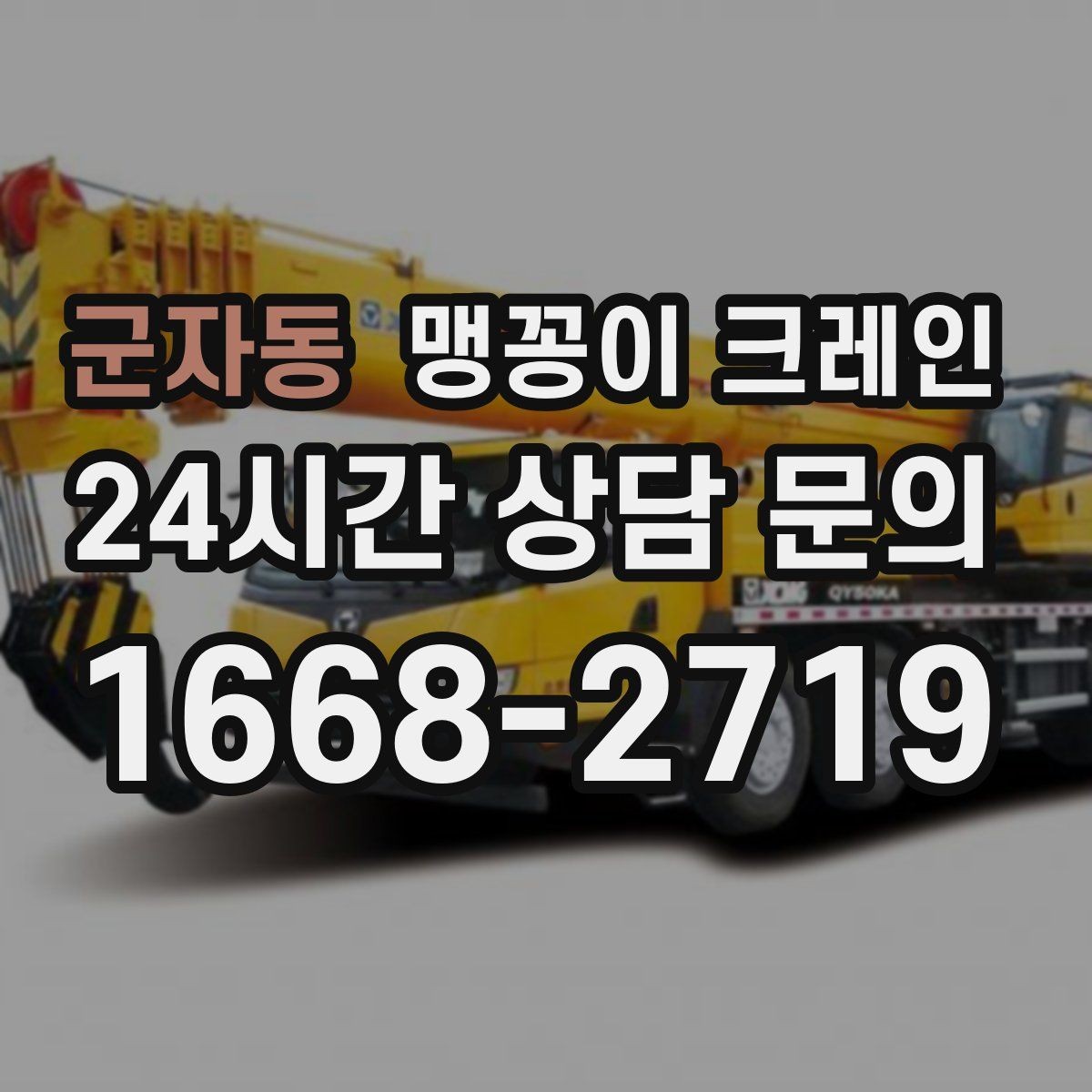 군자동 맹꽁이 크레인 종일 작업이 필요한 케이스 정리
