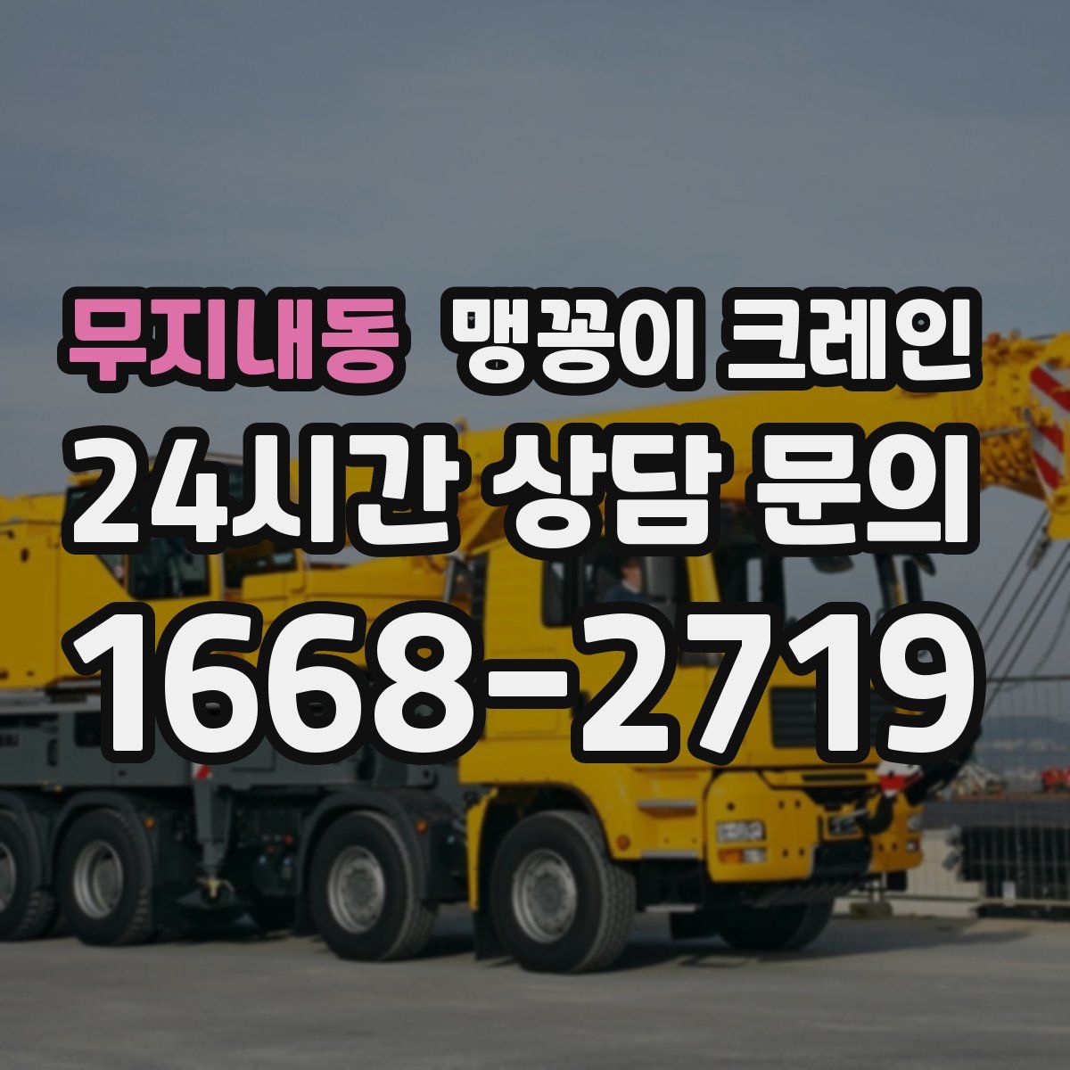 무지내동 맹꽁이 크레인