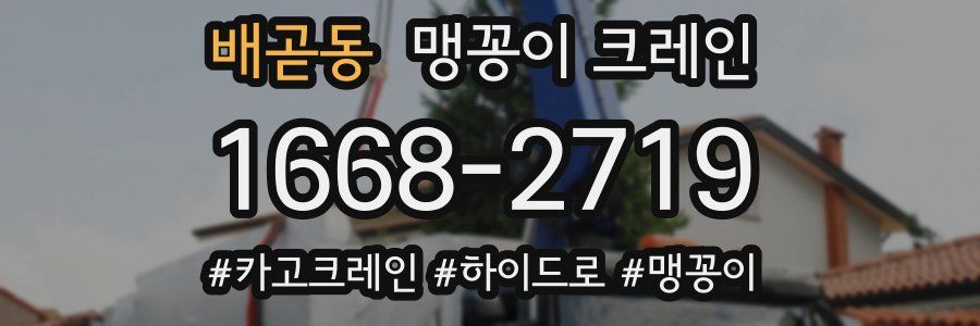 배곧동 맹꽁이 크레인