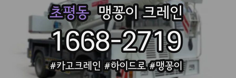 초평동 맹꽁이 크레인