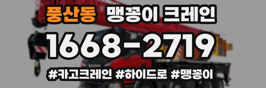 풍산동 맹꽁이 크레인