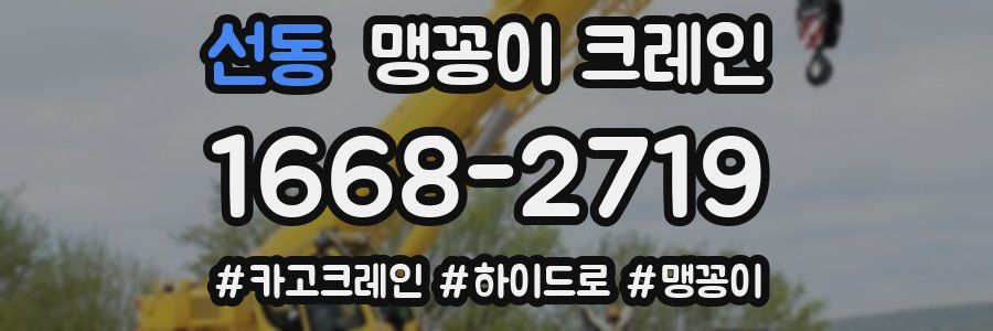 선동 맹꽁이 크레인