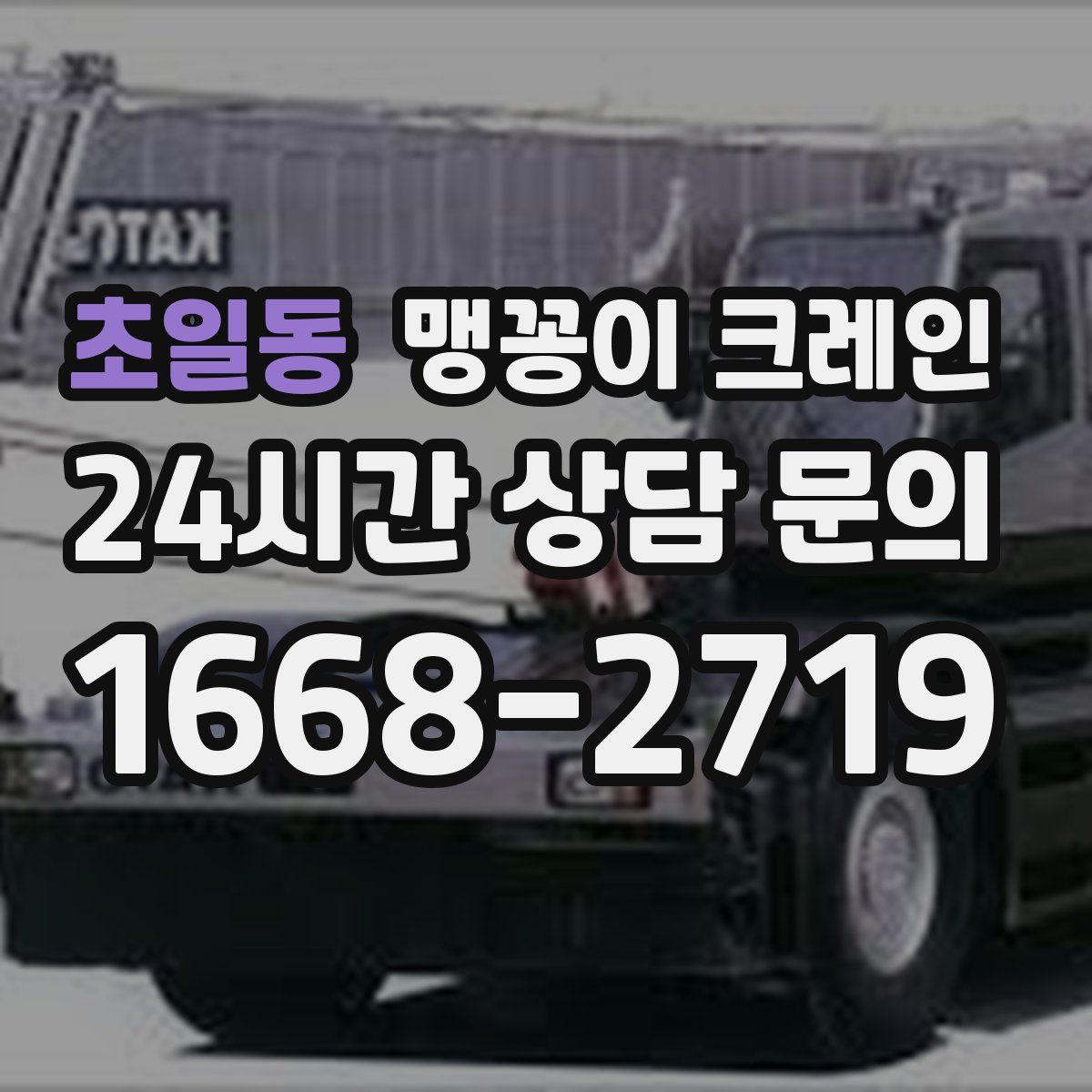 초일동 맹꽁이 크레인