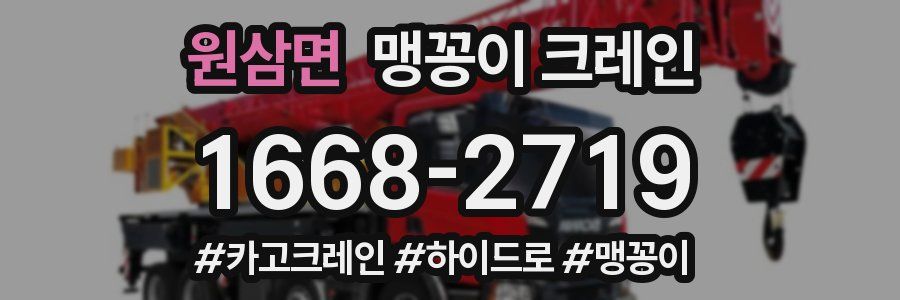 원삼면 맹꽁이 크레인