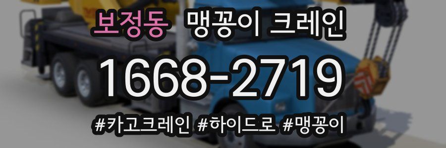 보정동 맹꽁이 크레인