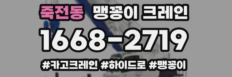 죽전동 맹꽁이 크레인