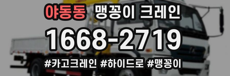 야동동 맹꽁이 크레인