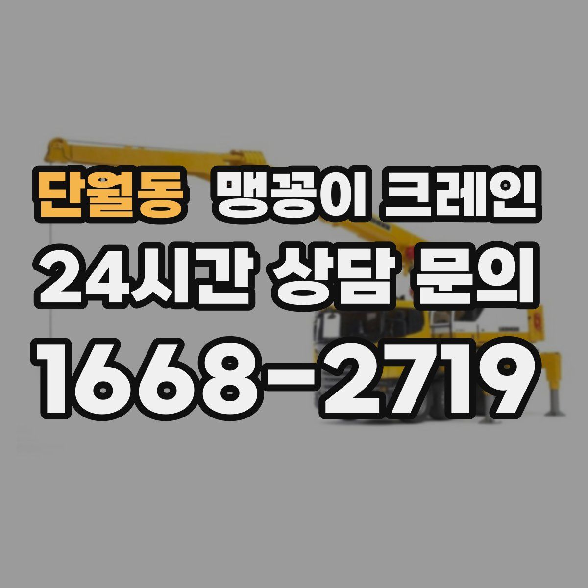단월동 맹꽁이 크레인