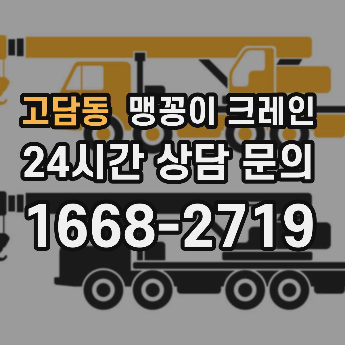 고담동 맹꽁이 크레인