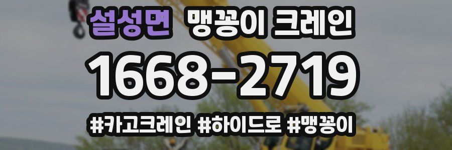 설성면 맹꽁이 크레인