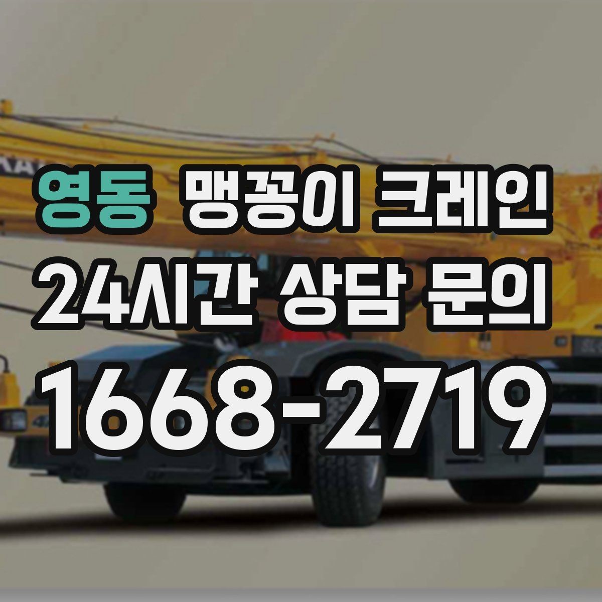 영동 맹꽁이 크레인 신호수·보조 인력 협의가 필요한 케이스
