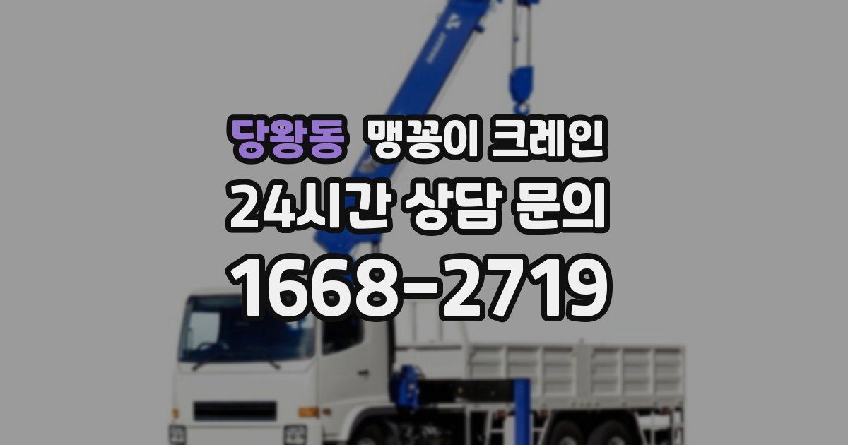 당왕동 맹꽁이 크레인