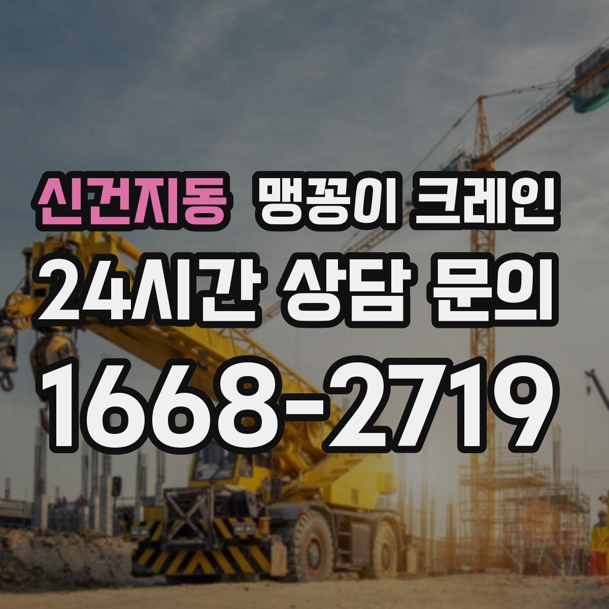신건지동 맹꽁이 크레인