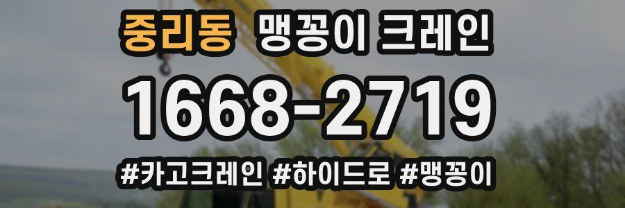 중리동 맹꽁이 크레인