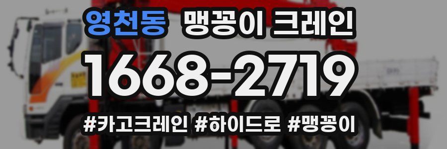 영천동 맹꽁이 크레인