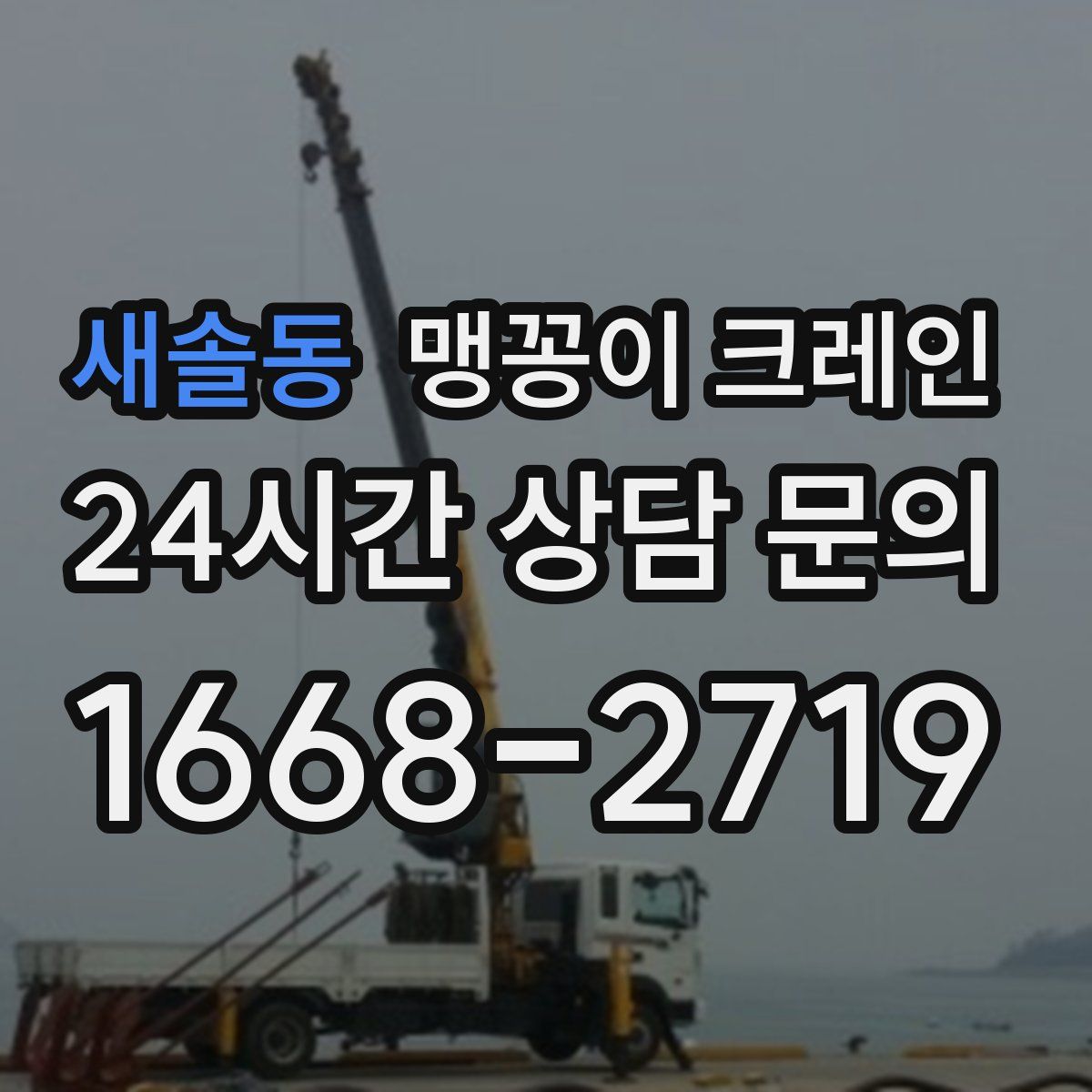 새솔동 맹꽁이 크레인
