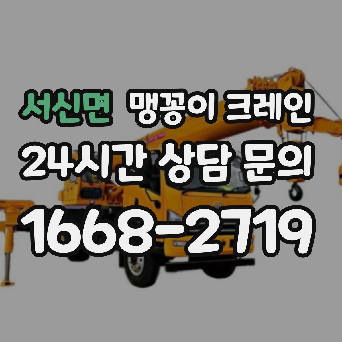 서신면 맹꽁이 크레인