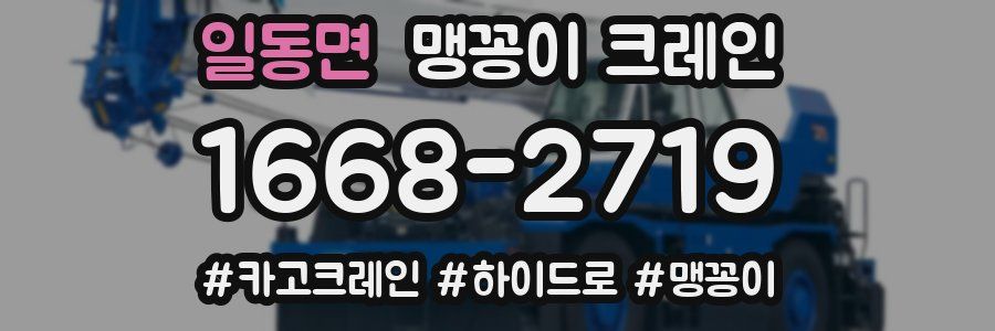 일동면 맹꽁이 크레인