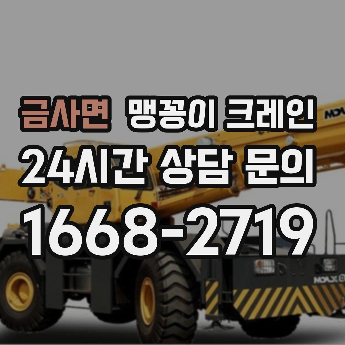 금사면 맹꽁이 크레인