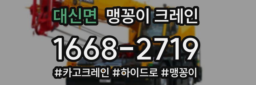 대신면 맹꽁이 크레인