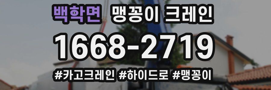 백학면 맹꽁이 크레인