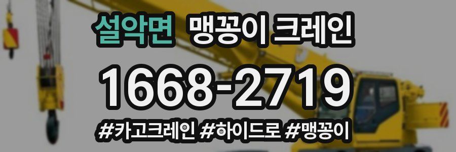 설악면 맹꽁이 크레인