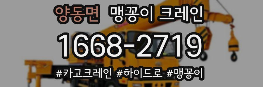 양동면 맹꽁이 크레인